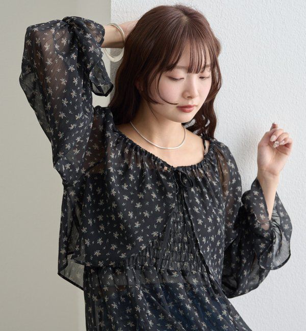  「シアーフラワーキャミボレロSET」|シャツ・ブラウス|