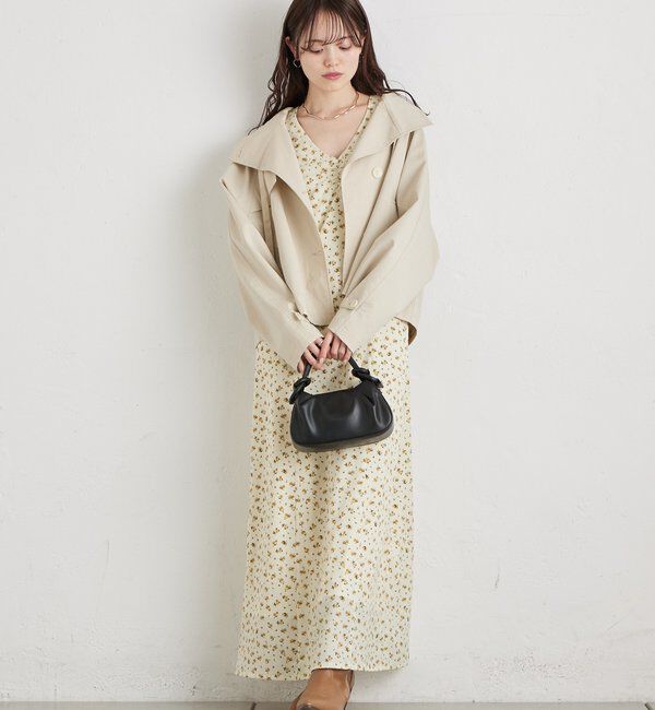  「襟付きフラワーワンピース」|ワンピース|