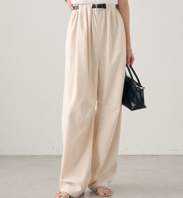  「ベルト付きボリュームスラックス」|チノ|