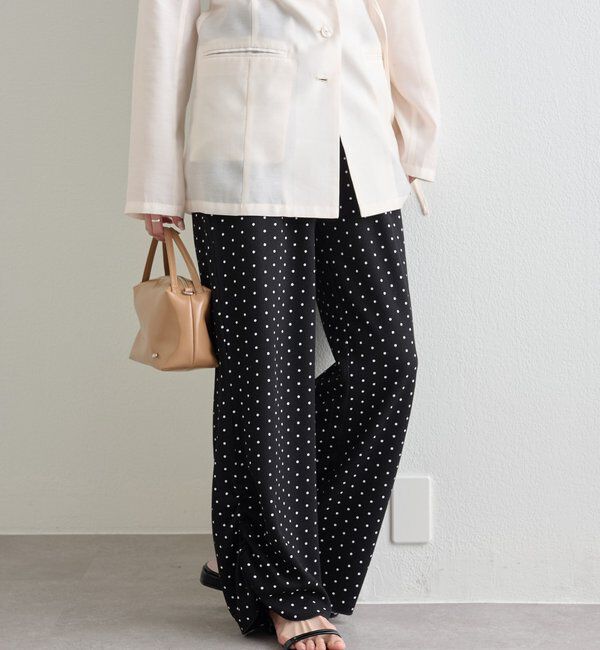  「裾ギャザーリブパンツ」|チノ|