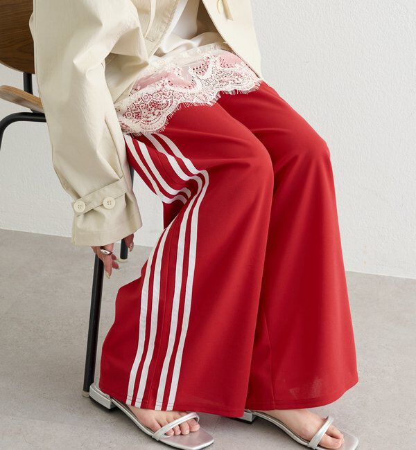  「ロゴ刺繍イージーパンツ」|チノ|