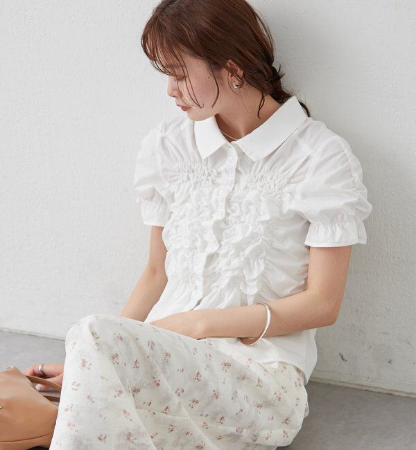  「シャーリングシェイプシャツ」|シャツ・ブラウス|