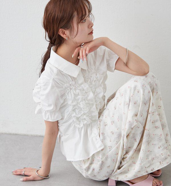  「シャーリングシェイプシャツ」|シャツ・ブラウス|