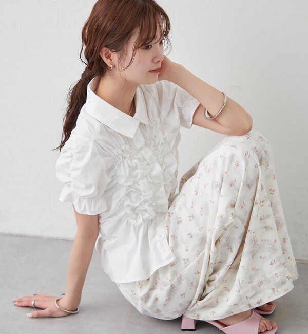  「シャーリングシェイプシャツ」|シャツ・ブラウス|