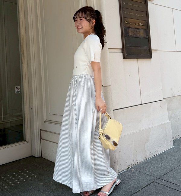  「【@__misa__03企画】プレート付きドッキング半袖ワンピース」|ワンピース|