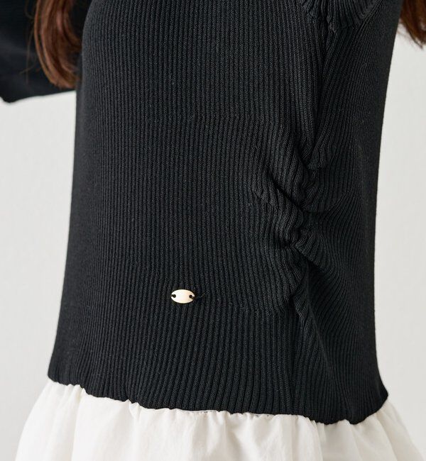  「【@__misa__03企画】プレート付きドッキング半袖ワンピース」|ワンピース|