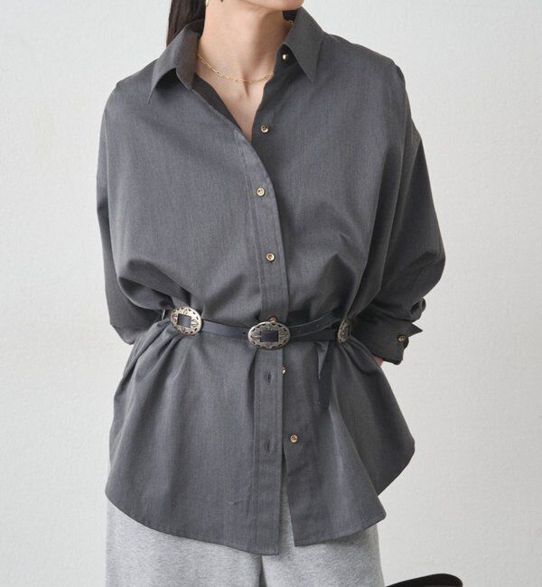  「サテンBIGシャツ」|シャツ・ブラウス|