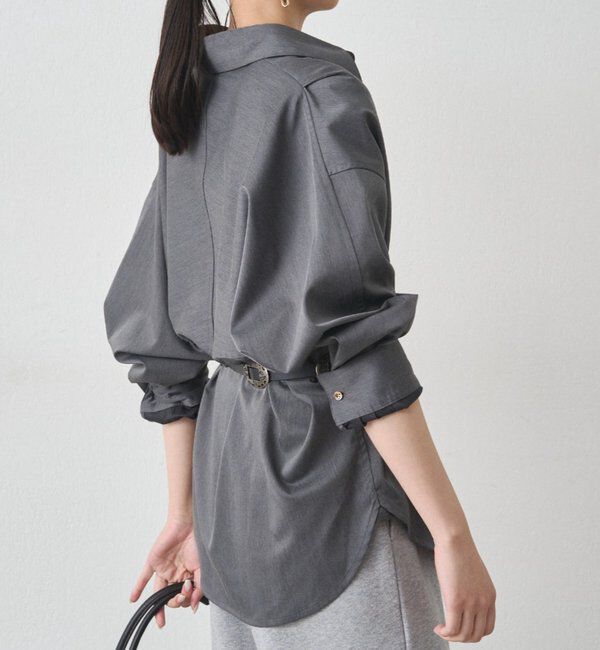  「サテンBIGシャツ」|シャツ・ブラウス|