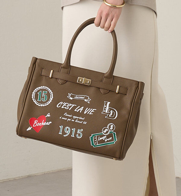  「【GALENA/ガレナ】ベルトトートバッグ」|トートバッグ|ブラウン