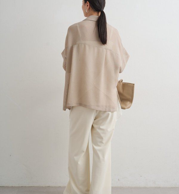  「半袖メッシュジャケット」|テーラードジャケット|