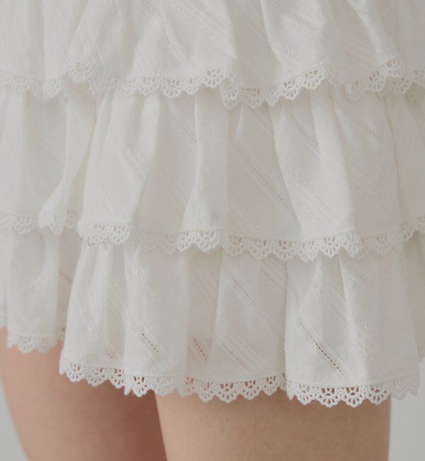  「フリルティアードミニスカート」|スカート|