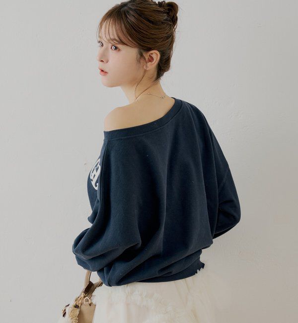  「ワンショルルーズスウェット」|Tシャツ・カットソー|
