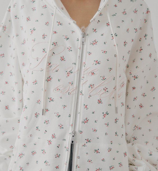  「花柄ルーズパーカー」|パーカー|