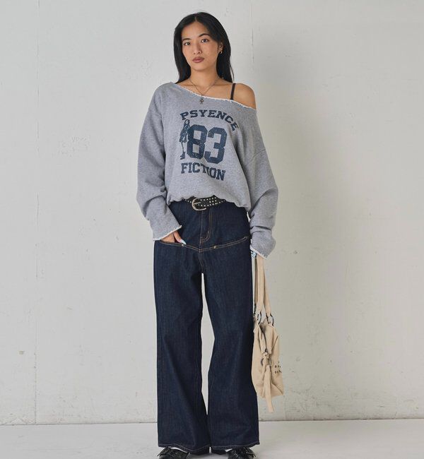  「エリオットナンバリングワンショルダースウェット」|Tシャツ・カットソー|