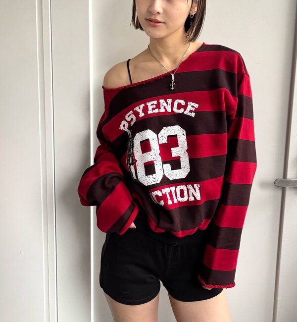  「エリオットナンバリングワンショルダースウェット」|Tシャツ・カットソー|