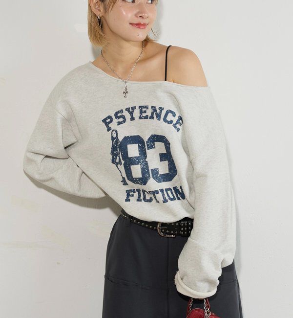  「エリオットナンバリングワンショルダースウェット」|Tシャツ・カットソー|