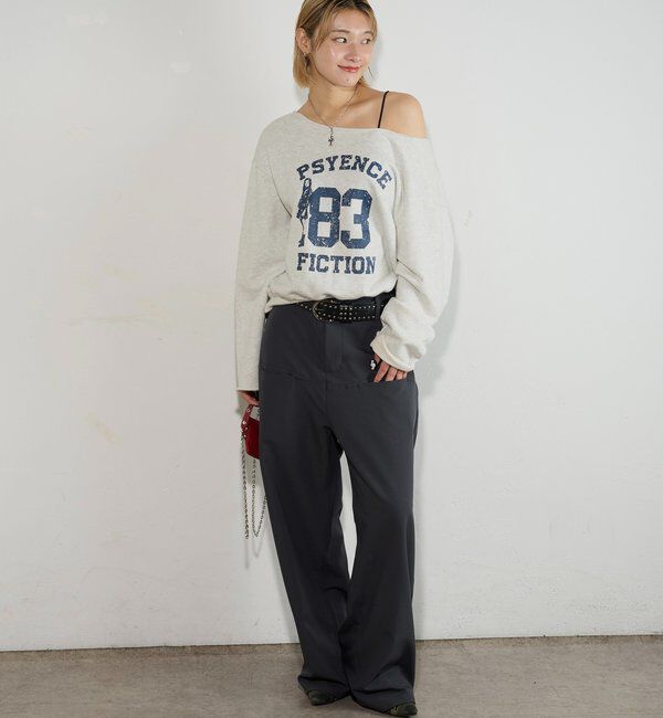  「エリオットナンバリングワンショルダースウェット」|Tシャツ・カットソー|