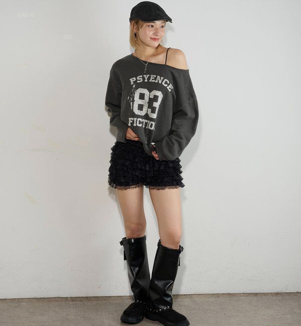  「エリオットナンバリングワンショルダースウェット」|Tシャツ・カットソー|