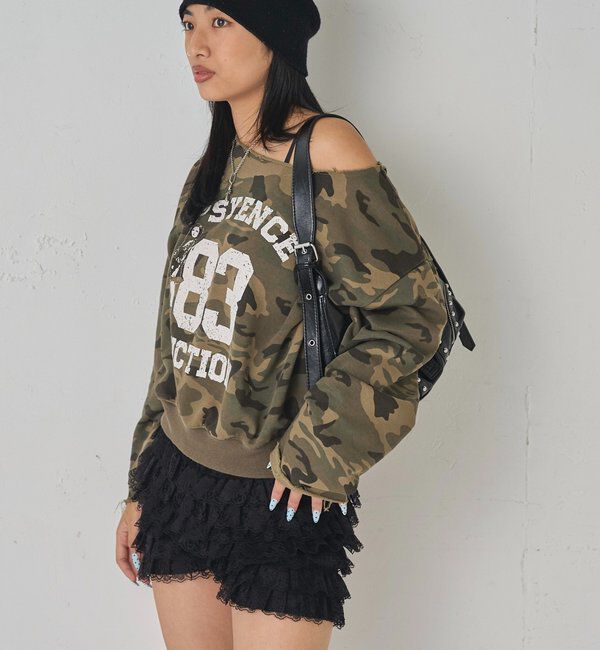  「エリオットナンバリングワンショルダースウェット」|Tシャツ・カットソー|