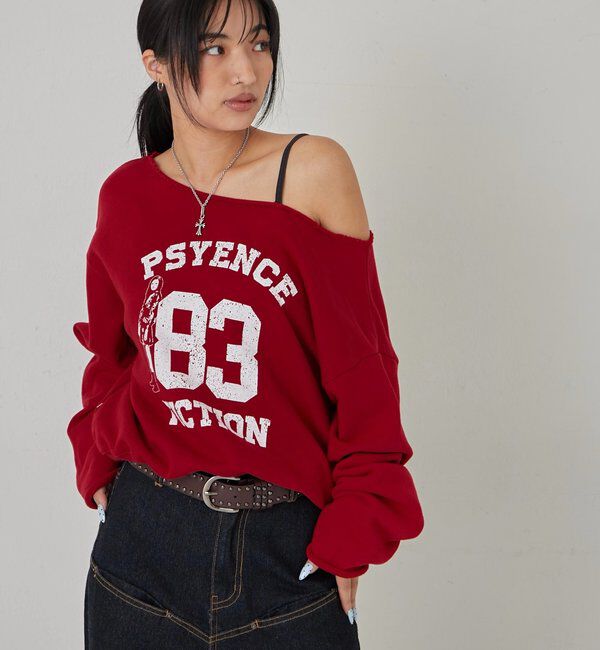  「エリオットナンバリングワンショルダースウェット」|Tシャツ・カットソー|