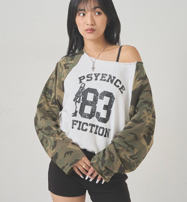  「エリオットナンバリングワンショルダースウェット」|Tシャツ・カットソー|