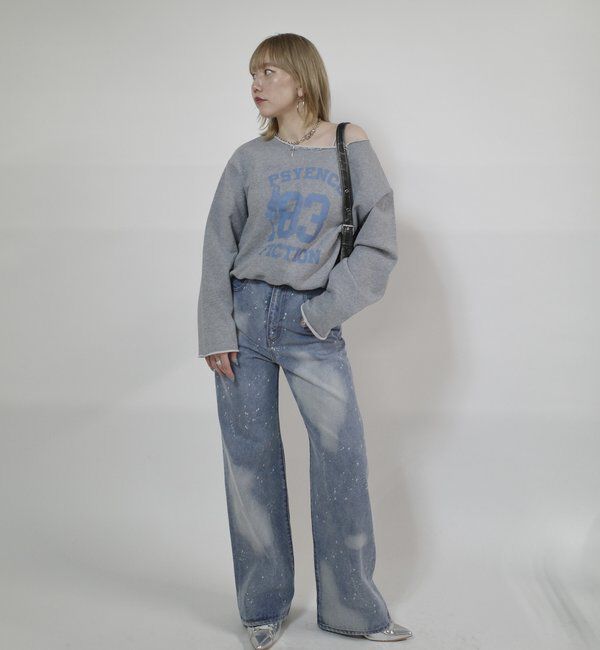  「エリオットナンバリングワンショルダースウェット」|Tシャツ・カットソー|