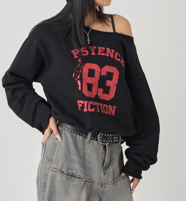  「エリオットナンバリングワンショルダースウェット」|Tシャツ・カットソー|ブラックその他1