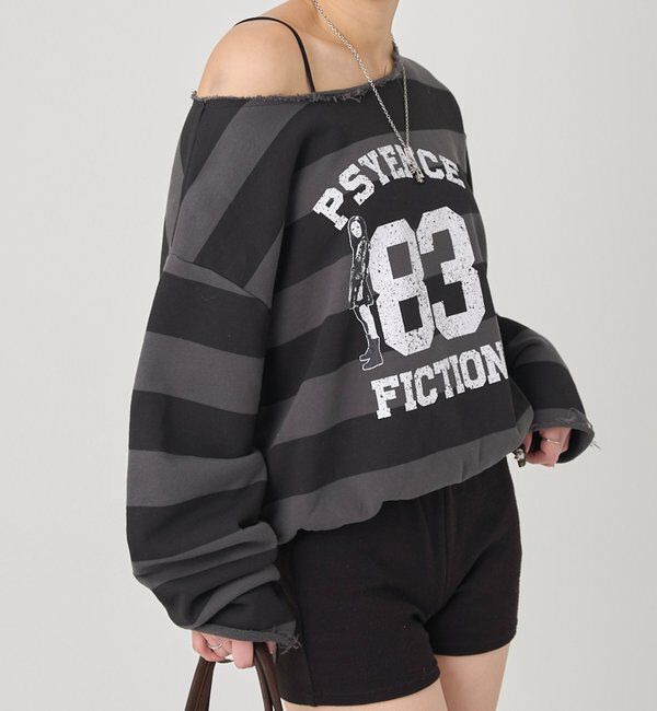  「エリオットナンバリングワンショルダースウェット」|Tシャツ・カットソー|ブラックその他2