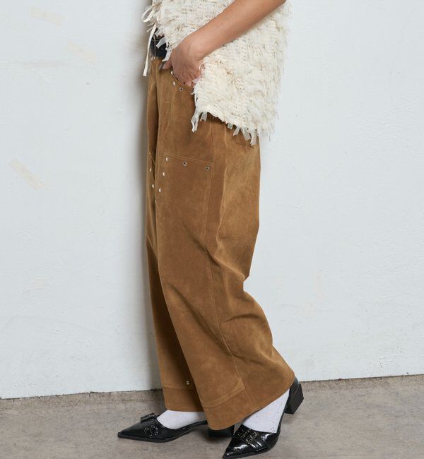  「スウェードダブルニーパンツ」|チノ|