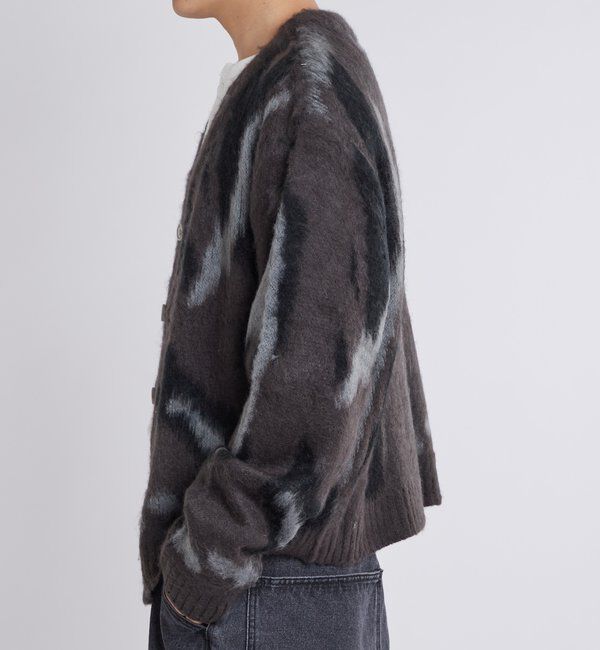  「KOOKYNモヘアライクカーディガン(無地/カモ柄)」|カーディガン|