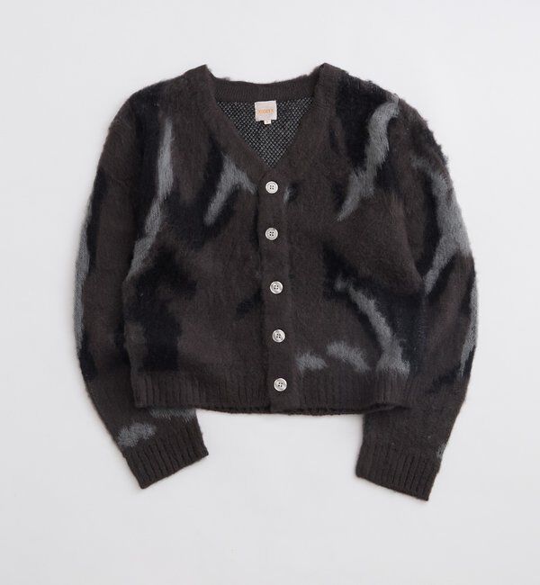  「KOOKYNモヘアライクカーディガン(無地/カモ柄)」|カーディガン|