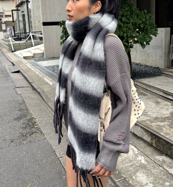  「SLOPPYボーダーマフラー」|マフラー|