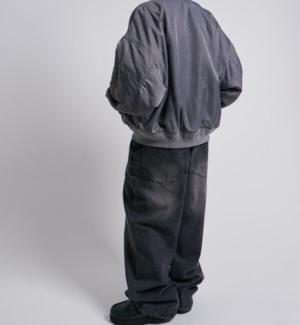  「Sourcreamピグメント加工MA1」|ブルゾン・スタジャン|