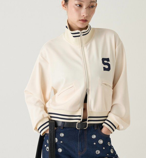  「Sロゴコンパクトトラックジャケット」|ブルゾン・スタジャン|