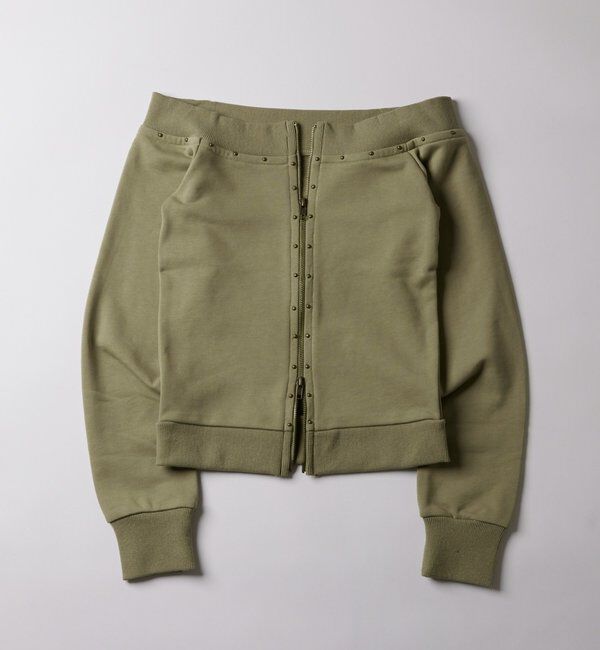  「フロントジップスタッズオフショル」|Tシャツ・カットソー|