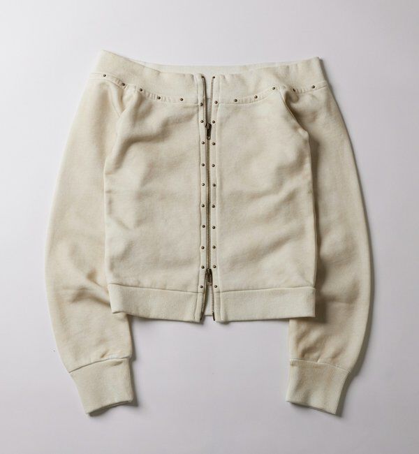  「フロントジップスタッズオフショル」|Tシャツ・カットソー|