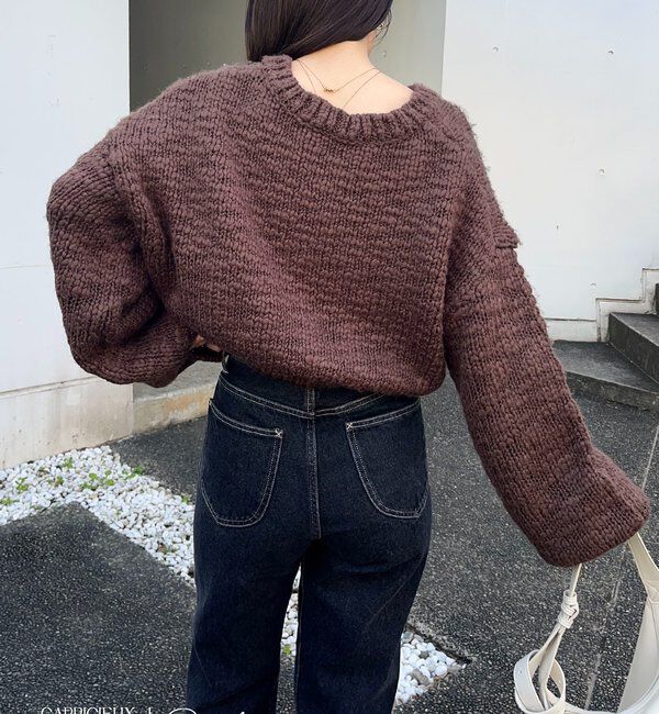  「【LE'MAGE&times;gemeilコラボ】スラブジップカーディガン」|カーディガン|