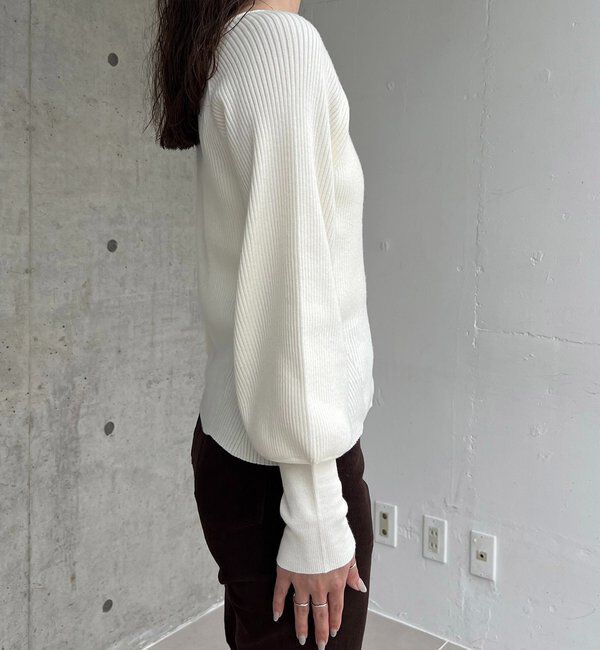  「スクエアパフニット」|ニット・セーター|