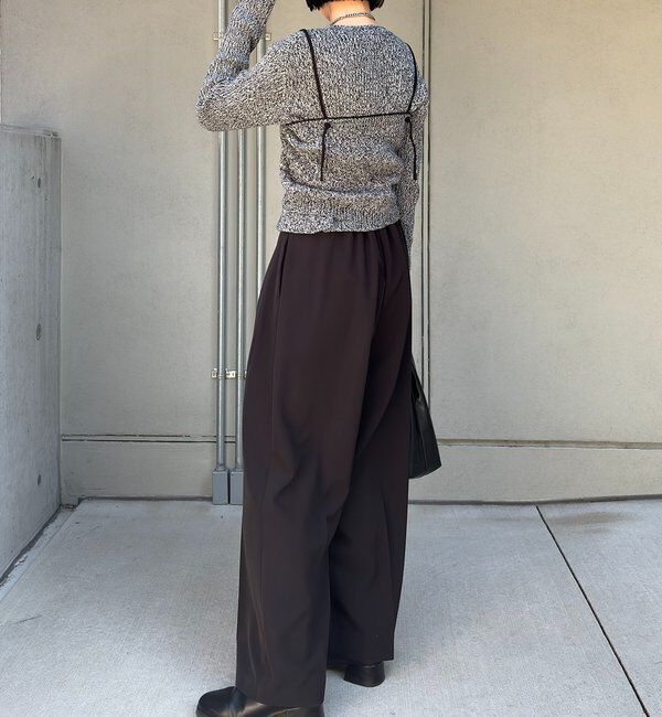  「メランジキャミSETカーディガン」|カーディガン|