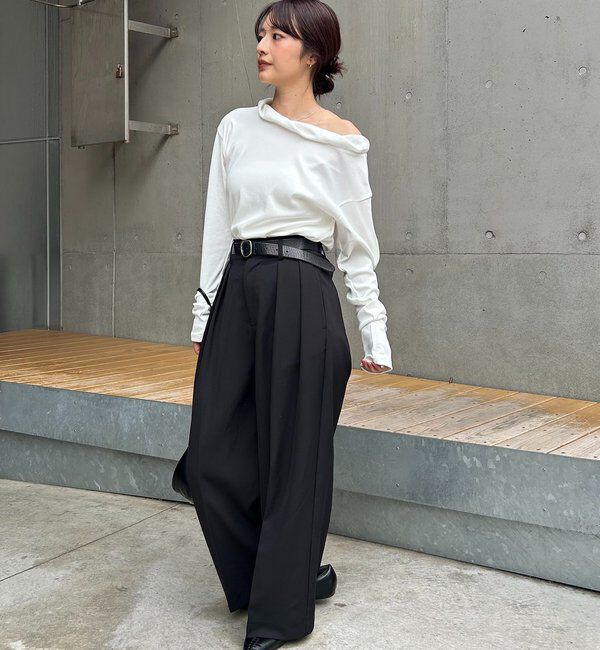  「バルーンネックロンT」|Tシャツ・カットソー|