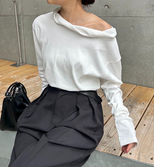  「バルーンネックロンT」|Tシャツ・カットソー|