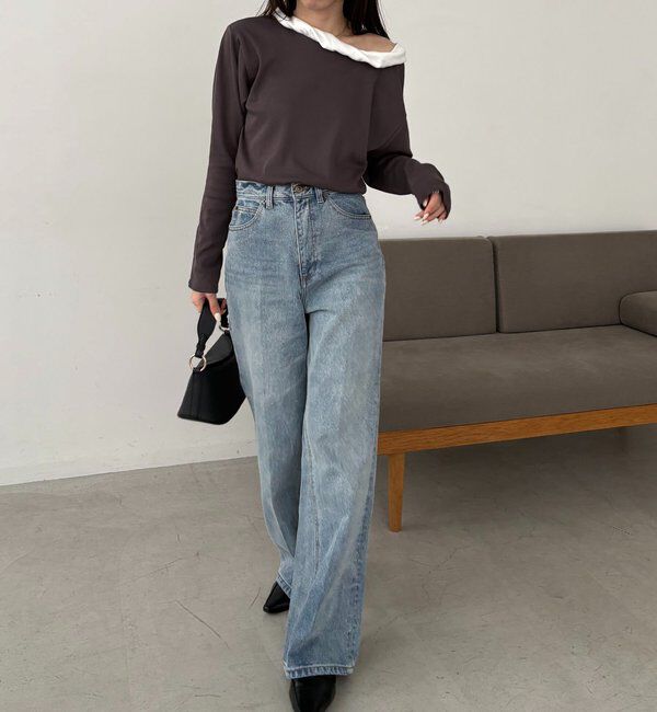  「バルーンネックロンT」|Tシャツ・カットソー|