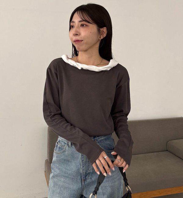  「バルーンネックロンT」|Tシャツ・カットソー|