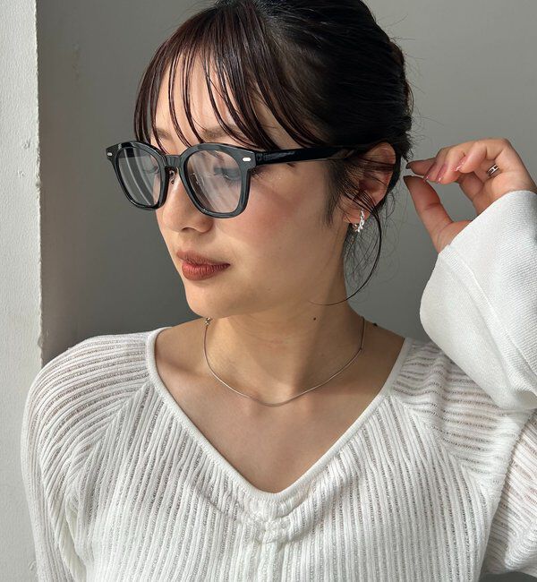  「スクエアメガネ」|サングラス|グレー