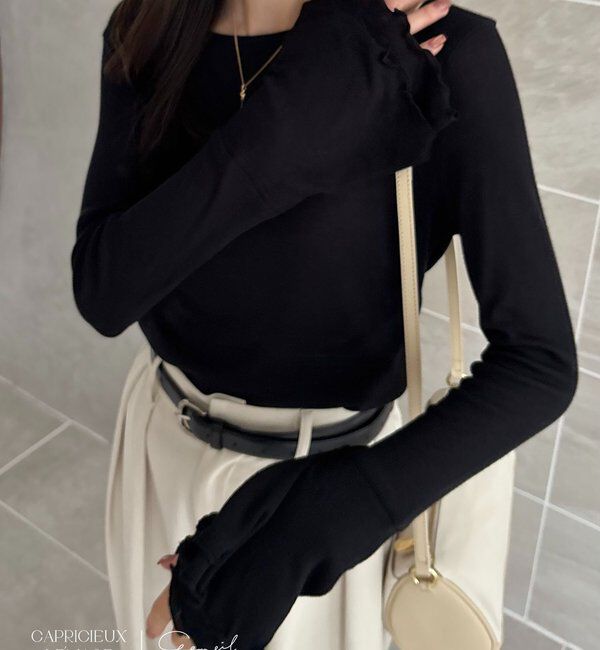  「【LE'MAGE&times;gemeilコラボ】ティアードスリーブロンT」|Tシャツ・カットソー|