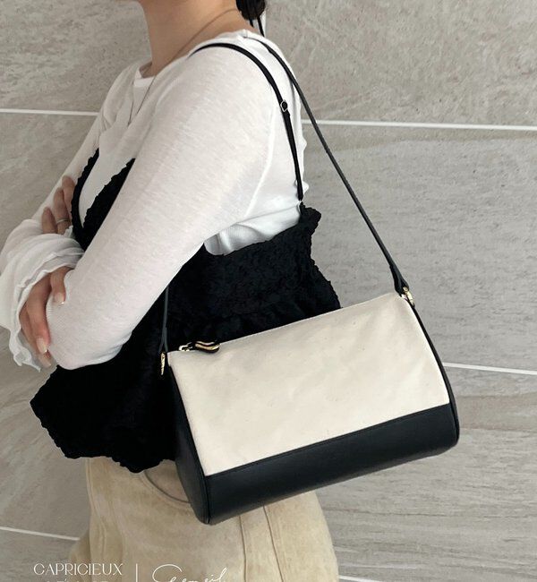  「【LE'MAGE&times;gemeilコラボ】3WAYキャンバスエッグショルダーバッグ」|トートバッグ|