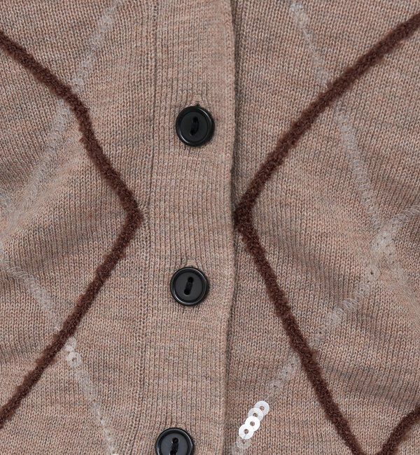  「アーガイルニットカーディガン」|カーディガン|