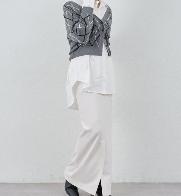  「アーガイルニットカーディガン」|カーディガン|