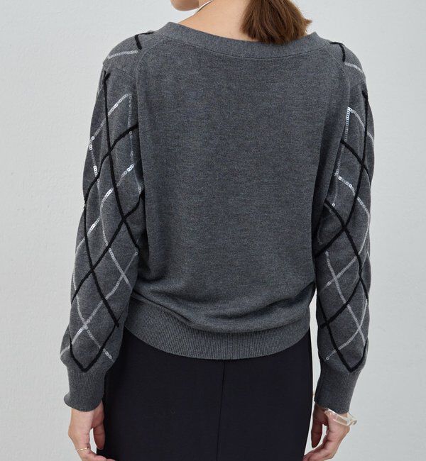  「アーガイルニットカーディガン」|カーディガン|