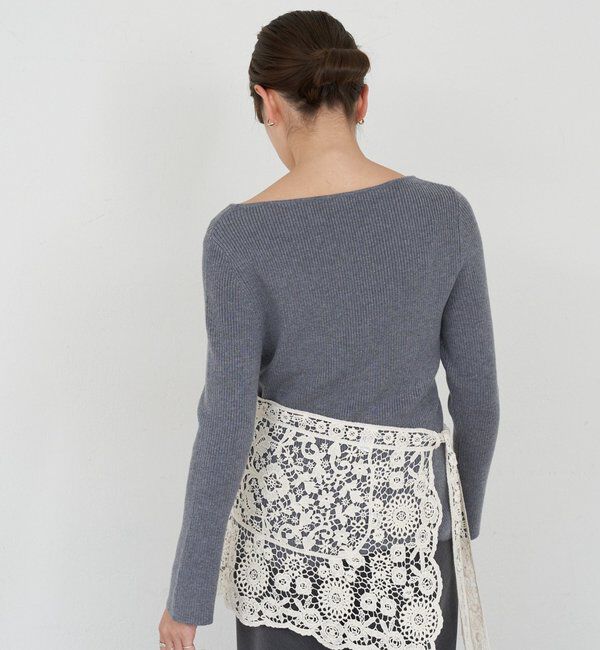  「【4色展開】アシンメトリーリブニット」|ニット・セーター|
